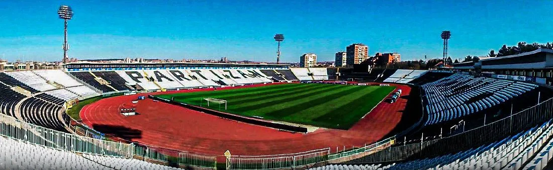 Stadion FK Partizan, panorama terena